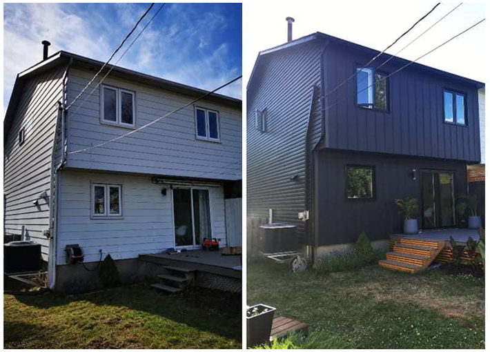 Revêtement soffite gouttières Rive-Sud