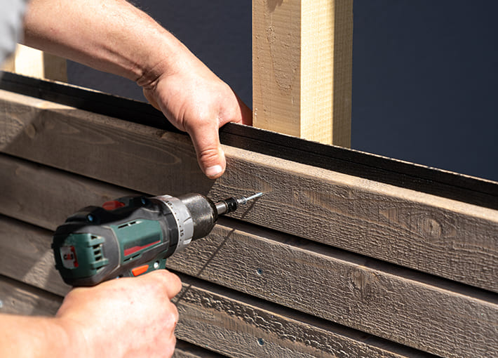pose de revêtement extérieur sur la Rive-Sud